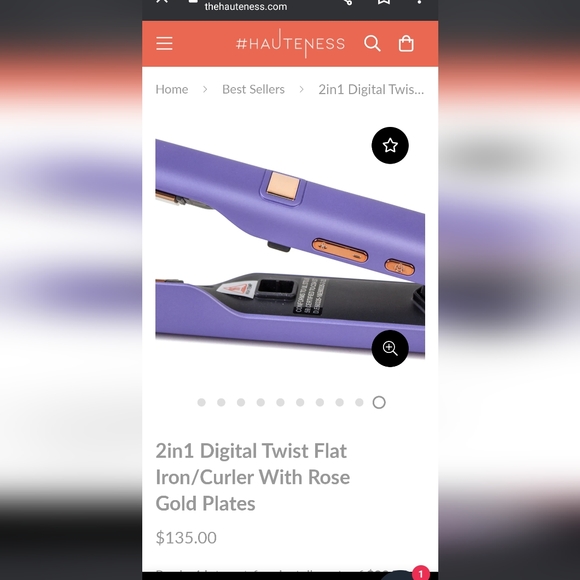 Hauteness 2 in 1 straightener and curler - Picture 2 of 5